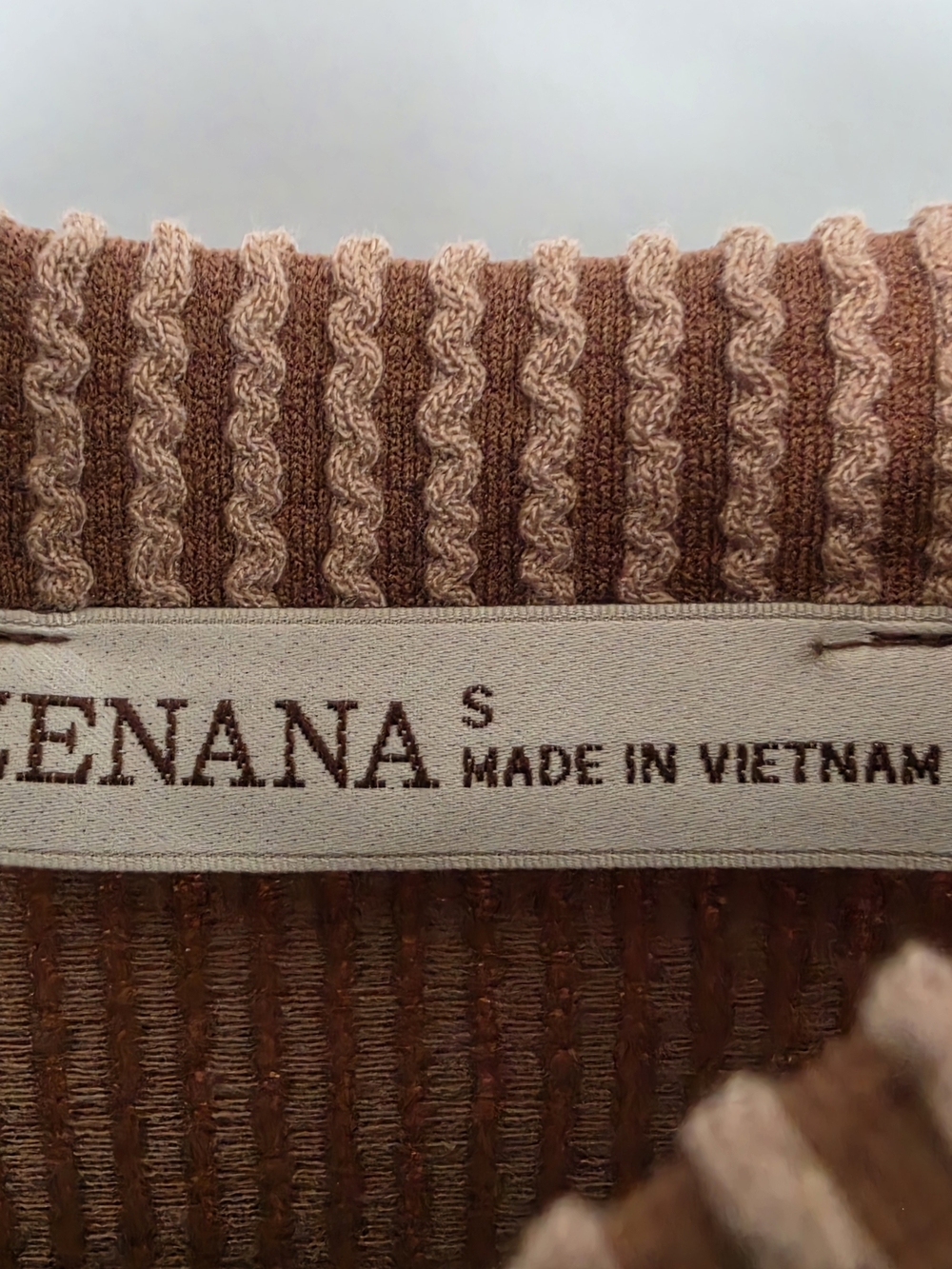 Zenana Outfitter Relaxed Ribbed Knit Set in Brown Size S - Picture 2 of 6